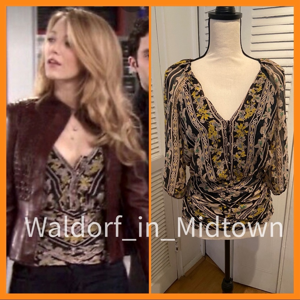 Serena van der Woodsen DVF blouse ✨ size 8